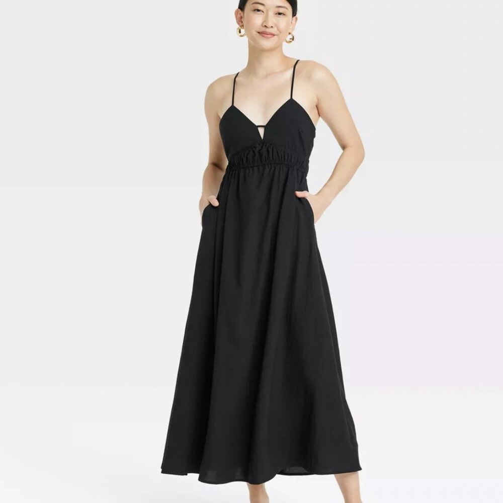 Target Black Maxi Dress - Medium